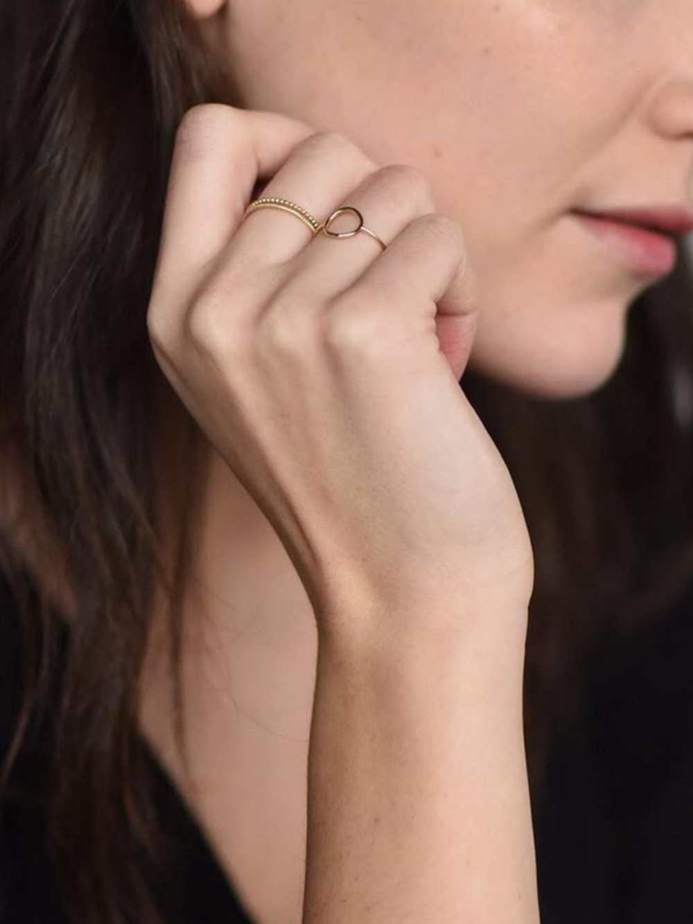 Mejuri 360 14K Yellow Gold Circle Ring Size 6.75
